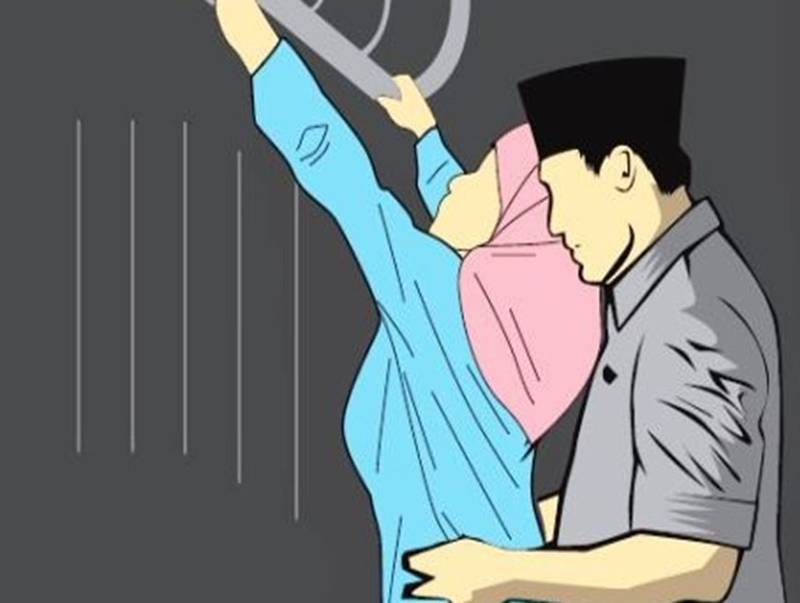 Ilustrasi suasana dugaan aksi predator seksual berkedok kiai di lingkungan pesantren. Sembilan santriwati kini bersiap membuka tabir kelam itu di hadapan majelis hakim PN Sumenep
