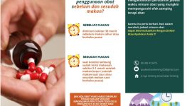 Foto/Dok : Panduan pengguna obat selama bulan puasa Ramadhan dari Puskesmas Lenteng. @sumber_RADAR9.ID