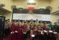 Foto/Dok : Jajaran Polres Tanjung Perak dalam kegiatan buka bersama dan santunan dengan  mahasiswa, insan pers dan puluhan anak yatim. @sumber_RADAR9.ID/Kaperwil Jatin