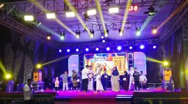 Foto  : Sebuah acara panggung malam yang di gelar oleh pamdas, 