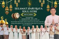 Pamflet: Ucapan selamat Hari Raya Idul Fitri 1447 H/2026 H dari keluarga besar Kantor Notaris (PPKT - NPAK) yang dipimpin oleh Dr. Nagfhir, S.H., S.I.H., M.Kn., CPM, CH, CHT.