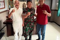 Foto: Ketua PKDI Sumenep H. Ubaid Abdul Hayat dan Pembina PKDI Miskun Legiyono bertemu Dandim 0827/Sumenep di Makodim Sumenep. Dok. RADAR9.ID.