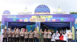 Foto: Kapolres Sumenep AKBP Anang Hardiyanto, S.I.K., bersama jajaran saat melakukan inspeksi langsung ke Pos Pengamanan dan Pos Pelayanan di sejumlah titik strategis, Selasa sore (17/3/2026), guna memastikan kesiapan personel dalam memberikan pelayanan dan pengamanan maksimal kepada masyarakat. Dokumentasi RADAR9.ID/Istimewa.