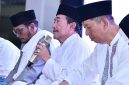 Foto: Wakil Bupati Sumenep, KH. Imam Hasyim, S.H., M.H., saat menyampaikan pesan pada malam takbiran Hari Raya Idulfitri 1447 Hijriah.