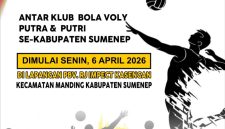 Foto: Pamflet resmi Turnamen Bola Voli Piala Bupati Sumenep 2026. Dokumentasi RADAR9.ID/Redaksi.