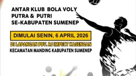 Foto: Pamflet resmi Turnamen Bola Voli Piala Bupati Sumenep 2026. Dokumentasi RADAR9.ID/Redaksi.