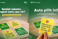 Foto: Pamflet resmi BPRS Bhakti Sumekar yang memuat panduan pengelolaan uang THR pada momentum Idulfitri, termasuk skema pembagian keuangan secara terukur untuk menjaga stabilitas finansial pasca-Lebaran.