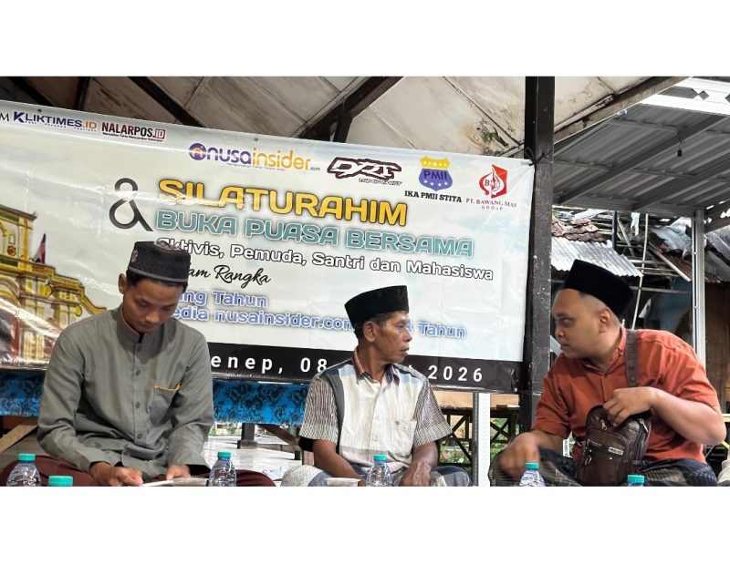 Foto: Suasana peringatan HUT ke-4 Nusainsider.com bersama mahasiswa, aktivis, dan pemuda di Kabupaten Sumenep. Dok. RADAR9.ID