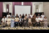 Foto: Pengurus dan jajaran Pusat Bantuan Hukum (PBH) Laskar Prabowo 08 bersama pengurus Laskar Prabowo 08 saat menggelar kegiatan buka puasa bersama sekaligus konsolidasi organisasi di Ballroom Club House Bukit Podomoro, Jakarta Timur, Senin (16/3/2026). 