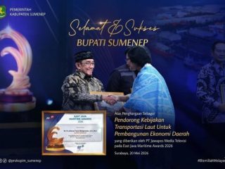 Bupati Sumenep Raih East Java Maritime Awards 2026, Kebijakan Transportasi Laut Dinilai Dongkrak Ekonomi Kepulauan