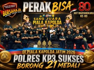 Kasatnarkoba Polres Pelabuhan Tanjung Perak Sukses Mengantarkan Atlet Peraih 21 Medali di Piala Kapolda Cup 2026