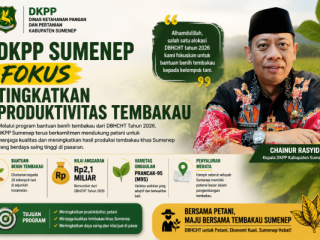 DKPP Sumenep Fokus Tingkatkan Produktivitas Tembakau Lewat Bantuan Benih M95