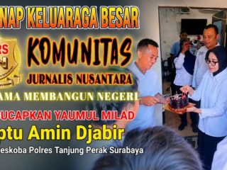 KJN Sampaikan Ucapan Yaumul Milad kepada Aiptu Amin Djabir, Apresiasi Dedikasi Personel Satreskoba Polres Pelabuhan Tanjung Perak