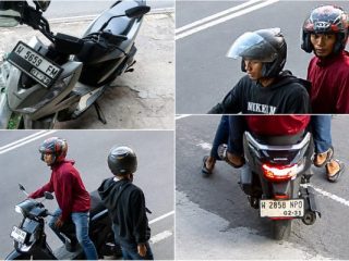 Terekam CCTV, Dua Pelaku Gondol Honda Beat Street di Bringkang Menganti dalam Hitungan Menit