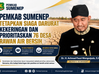 Hadapi Puncak Kemarau 2026, Pemkab Sumenep Tetapkan Siaga Darurat Kekeringan dan Prioritaskan 76 Desa Rawan Air Bersih
