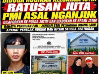 Diduga Rugikan Keluarga Istri Hingga Ratusan Juta Rupiah, PMI Asal Nganjuk Dilaporkan ke Polda Jatim dan Diadukan ke BP3MI Jatim