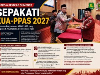 DPRD Sumenep Ketok Palu KUA-PPAS 2027, Soroti Optimalisasi PAD hingga Efektivitas Belanja Daerah