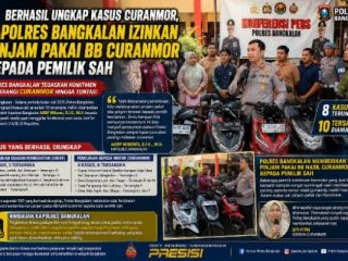 Berhasil Ungkap Kasus Curanmor, Kapolres Bangkalan Izinkan Pinjam Pakai BB Curanmor Kepada Pemilik Sah