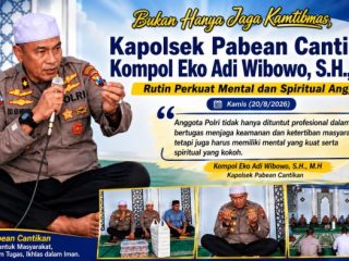 Perkuat Iman Sebelum Mengabdi, Polsek Pabean Cantikan Rutin Gelar Binrohtal