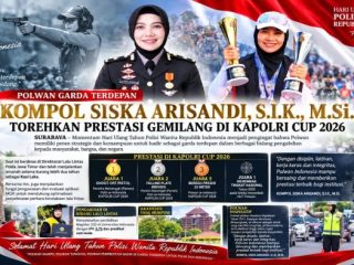POLWAN GARDA TERDEPAN, KOMPOL SISKA ARISANDI TOREHKAN PRESTASI GEMILANG DI KAPOLRI CUP 2026
