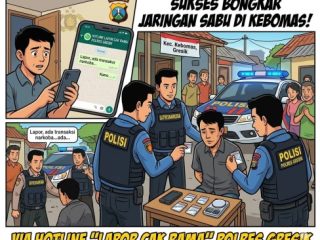Jaringan Sabu di Kebomas Digulung, Satresnarkoba Polres Gresik Amankan 19 Gram Lebih Sabu dan Tiga Tersangka
