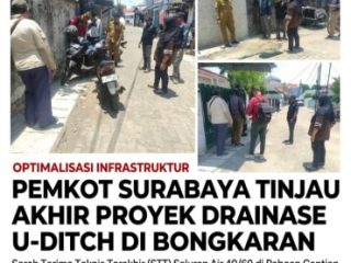 Tingkatkan Kualitas Infrastruktur, Kelurahan Bongkaran Gelar Serah Terima Teknis Terakhir Proyek U-Ditch
