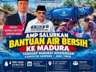 Aliansi Masyarakat Perantau Pasok Ratusan Ribu Liter Air Bersih ke Sampang Madura